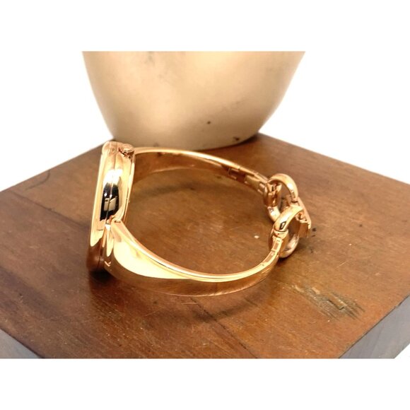 Gucci Women's Watch YA134509 Guccissima Swiss Quartz Rose Gold Black Dial 36mm - Picture 9 of 14